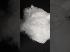 2.78D Fibra sintética de grapa no fluorescente de silicona blanca libre para mantas