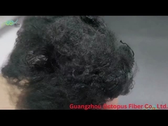 Fibra de grapa de poliéster sólido de baja compresión 8.89D × 65mm gris Fibra de grapa artificial