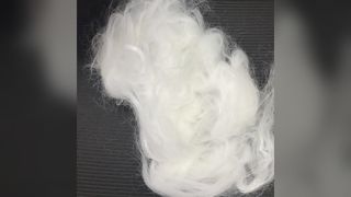 Fibra discontinua de imitación de Mohair de 90D*102MM, fibra voluminosa de alto brillo para hilo de tejer de invierno