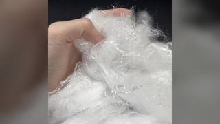 High-quality PLA single-component fiber hollow with silicone oil