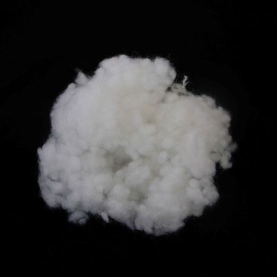 comprar Fibra de poliéster conjugada reciclada de 32 mm, blanca pura y hueca fabricación en línea