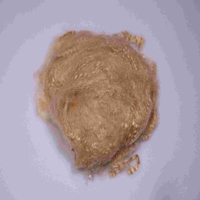 comprar PET reciclado 4080 4D de fibra cortada de grapa de 64 mm marrón para uso industrial fabricación en línea