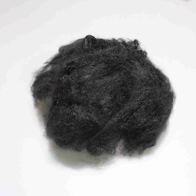 comprar Fibra de poliéster hueca de grapa 6.67D Fibra de grapa hecha por hombre negro para colchón fabricación en línea