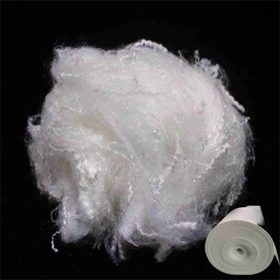 comprar Fibra de grapa de poliéster blanco de 180 °C algodón duro Fibra de poliéster flame retardante fabricación en línea