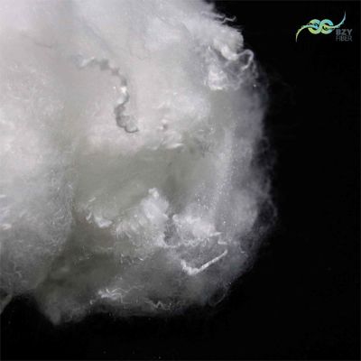 comprar Fibra de poliéster virgen térmica no siliconizada, respetuosa con el medio ambiente, blanca 51 mm fabricación en línea