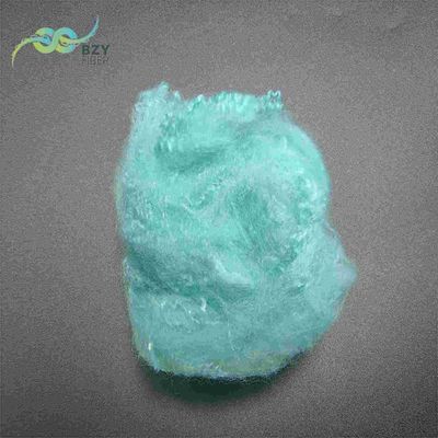 comprar Fibra de grapa de poliéster regenerado Dopa azul claro teñido con fibra de poliéster 2.5D para acolchado fabricación en línea
