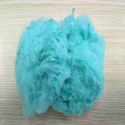 Un buen precio. Fibra de poliéster no fluorescente retardante de llama ligera de grado A Fibra 2.5D en línea