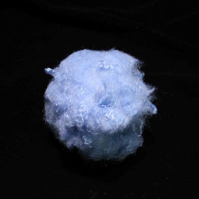 Un buen precio. Fibra de viscosa de color azul dopa reciclado ecológico Estabilidad de la matriz de fibra de viscosa en línea