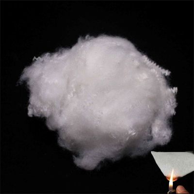 Un buen precio. Fibra antiinflamatoria hueca A1 reciclada de 64 mm de poliéster blanco en línea