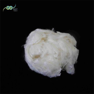 Un buen precio. Material de tejido de fibras discopilas de 60 mm de viscosa blanca resistente a la llama en línea