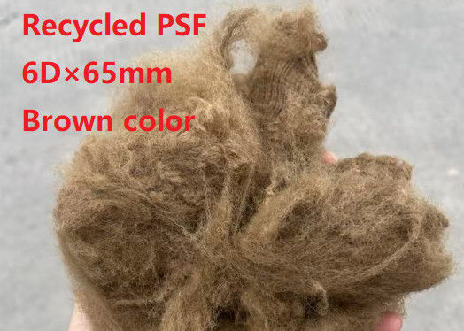 Un buen precio. 6D × 65mm Fibra de grapa de poliéster 100% Polyester Chip Materia prima Fibra de grapa de poliéster con buena resistencia al impacto y forma redonda en línea