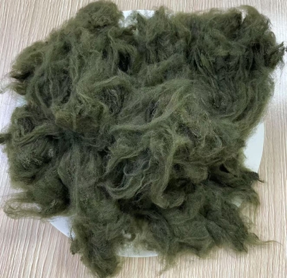 Un buen precio. Alga de mar Dopa verde de fibra de poliéster teñida 1.5D 38mm en línea
