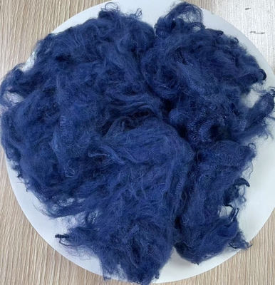 Un buen precio. Fibra de poliéster reciclado cortada 1.5D 38mm Azul Zafiro en línea