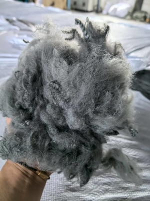Un buen precio. Recycled Polyester Staple Fiber 2.5D 51mm Grey OEKO-TEX Certified en línea