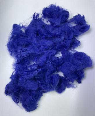 Un buen precio. Recycled Polyester Staple Fiber with 0.2% Oil Content and 0.7-15dtex Fineness in Sapphire Blue en línea