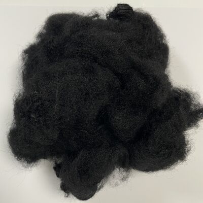 Un buen precio. 12D×64mm Negro Fibras Ignífugas Recicladas Alta Seguridad textiles para el hogar, interiores de automóviles Materias primas de alta calidad en línea