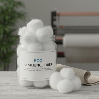 Un buen precio. Fibra de poliéster de grapa con bajo contenido de fibra, alto contenido de aceite y alta resistencia al desgarro, con bajo contenido de humedad para la producción de tejidos ecológicos en línea